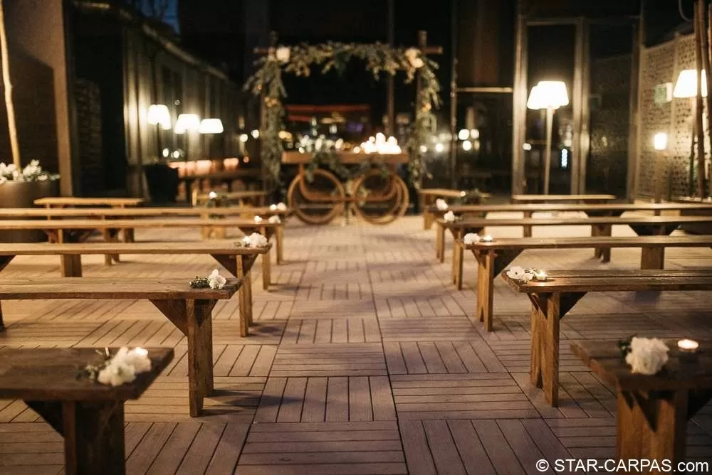 Banco de madera 300cm - Imagen 5