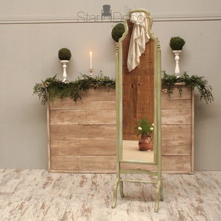 alquiler espejo de pie madera vintage para photocall bodas eventos rincones con encanto