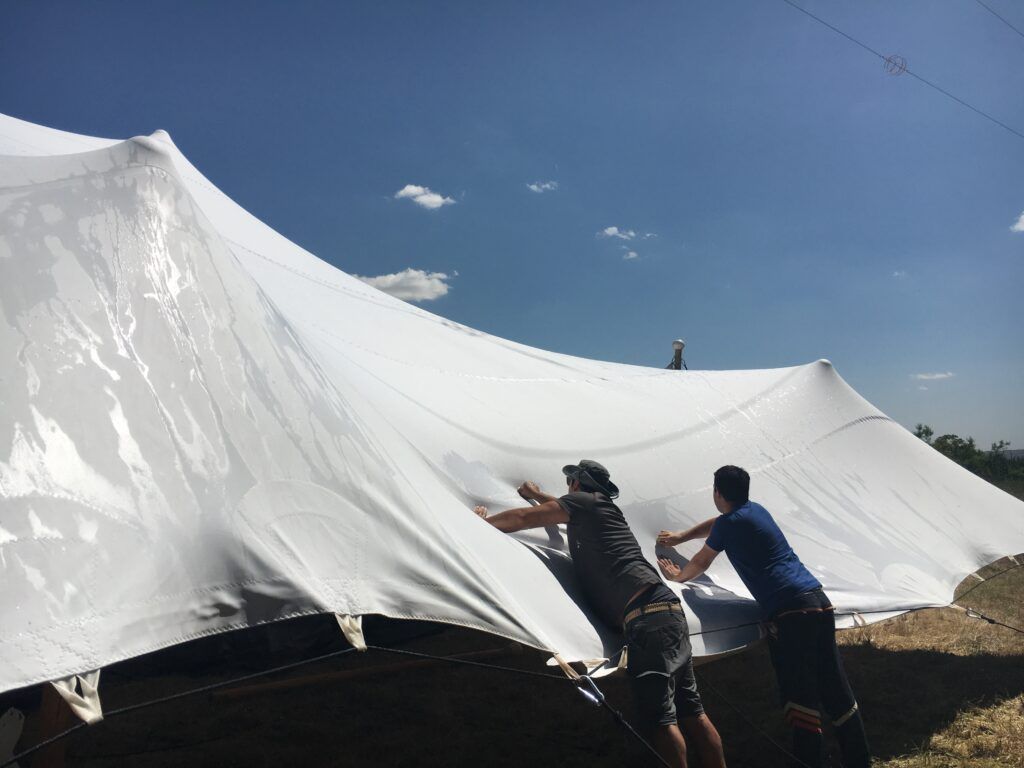 Lavado Carpa Beduina mantenimiento Limpieza de lona de carpa beduina
