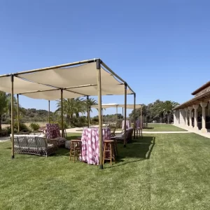 Alquiler de pergola velas de sombra tensada