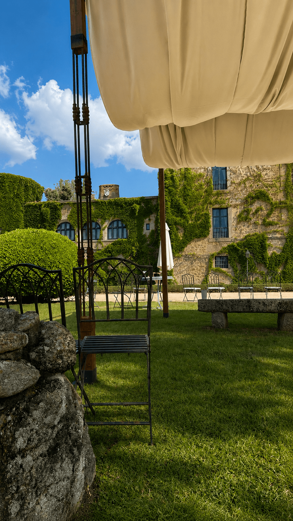 Alquilar Pergolas de madera para eventos decoracion boda