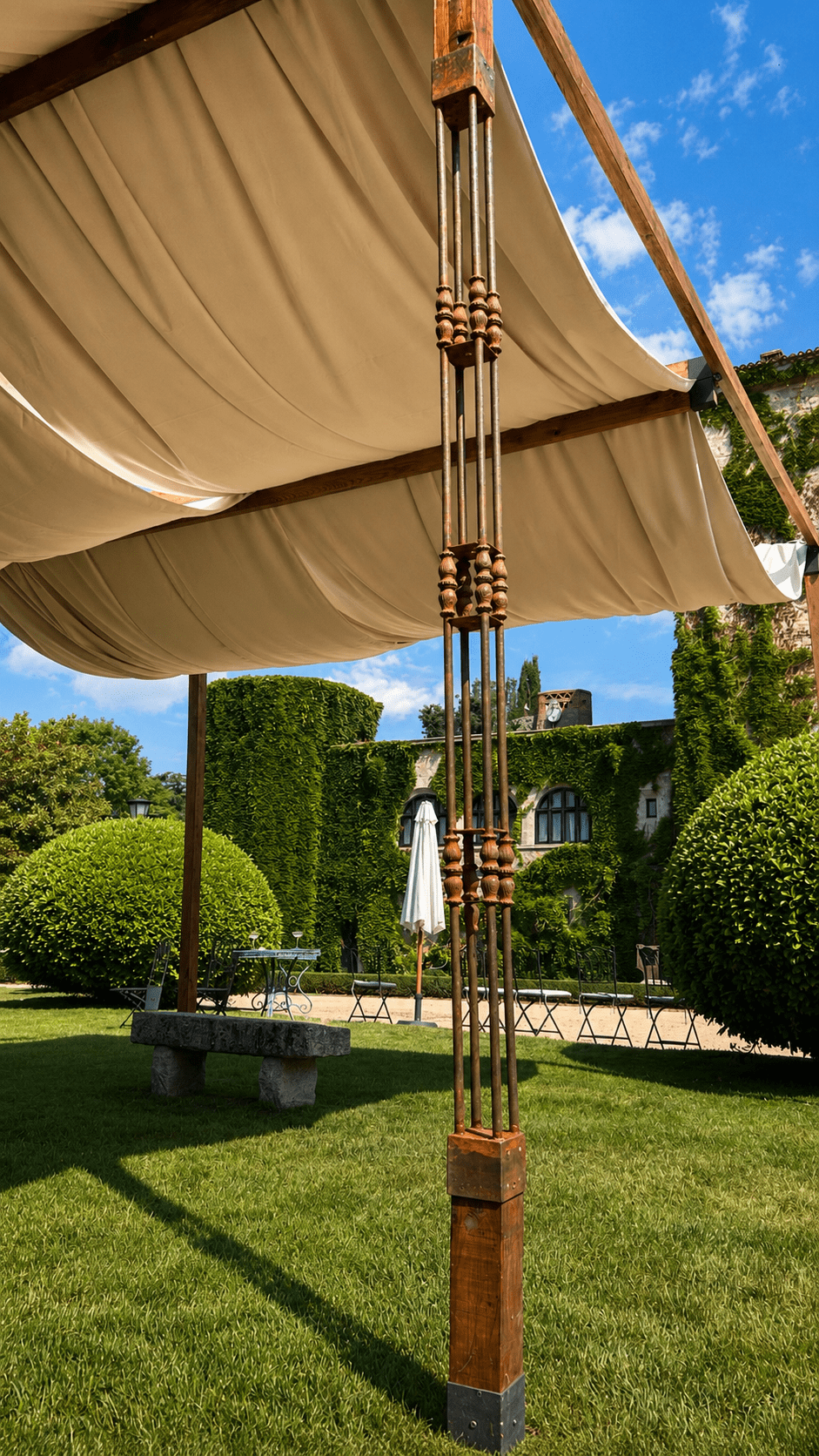 Alquilar Pergolas de madera para eventos decoracion boda