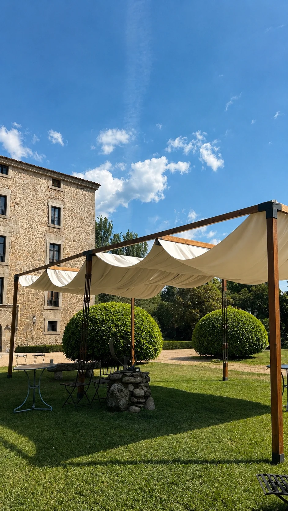 Alquilar Pergolas de madera para eventos decoracion boda