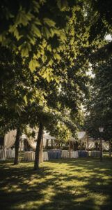Alquiler de pergolas de lino para bodas y eventos