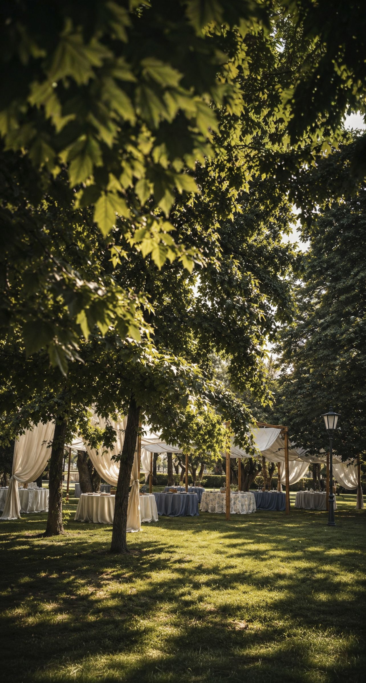 Alquiler de pergolas de lino para bodas y eventos