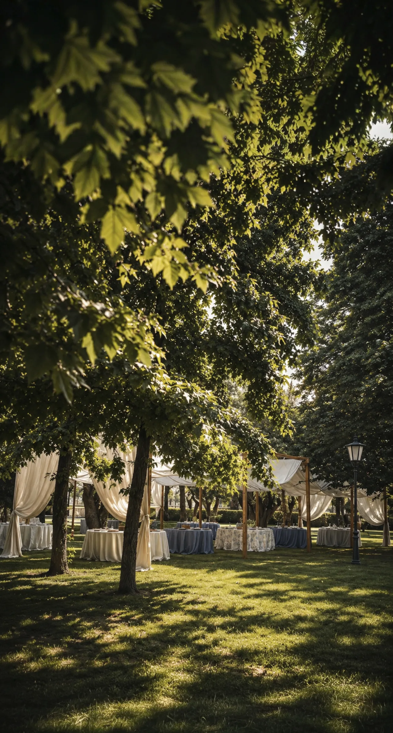 Alquiler de pergolas de lino para bodas y eventos