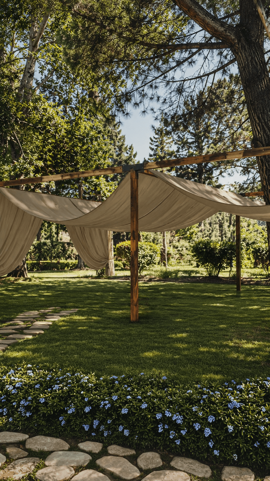 Alquilar Pergolas de madera para eventos decoracion boda