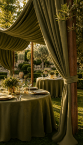 Alquilar Pergolas de madera para eventos decoracion boda sombra verde oliva