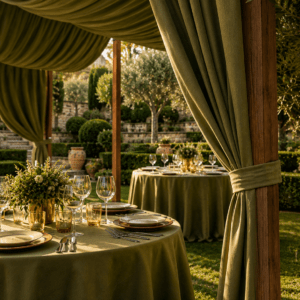 Alquilar Pergolas de madera para eventos decoracion boda sombra verde oliva