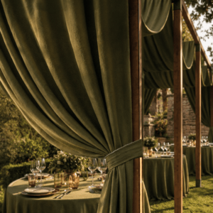 Alquilar Pergolas de madera para eventos decoracion boda sombra verde oliva